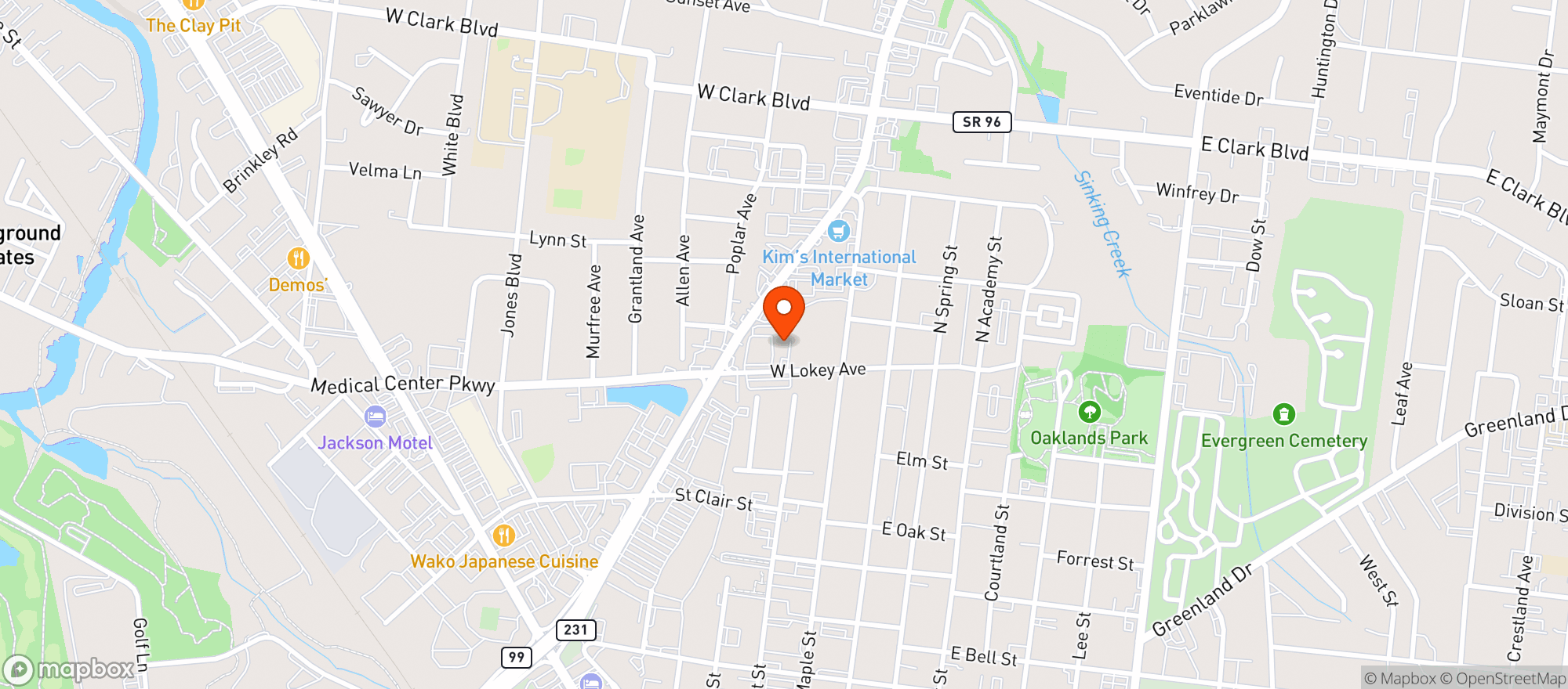 Map showing Boro Liquor Store