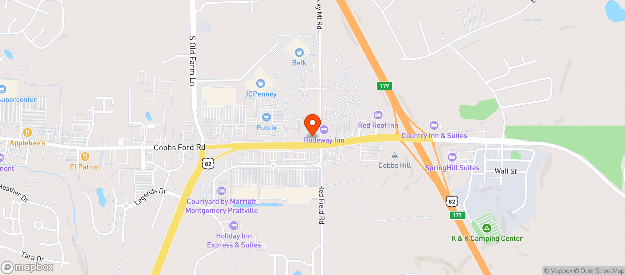 Map showing Buffalo Wild Wings Gril #687