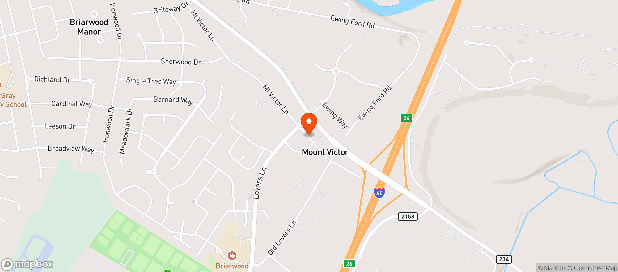 Map showing Crossroads Iga