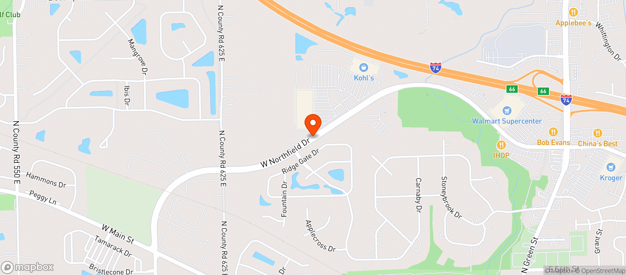 Map showing Gnc
