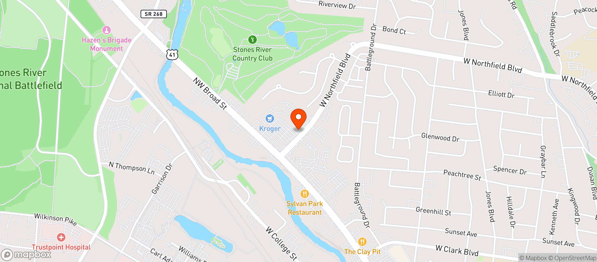 Map showing Georgetown Wine & Spirits **Ftx**