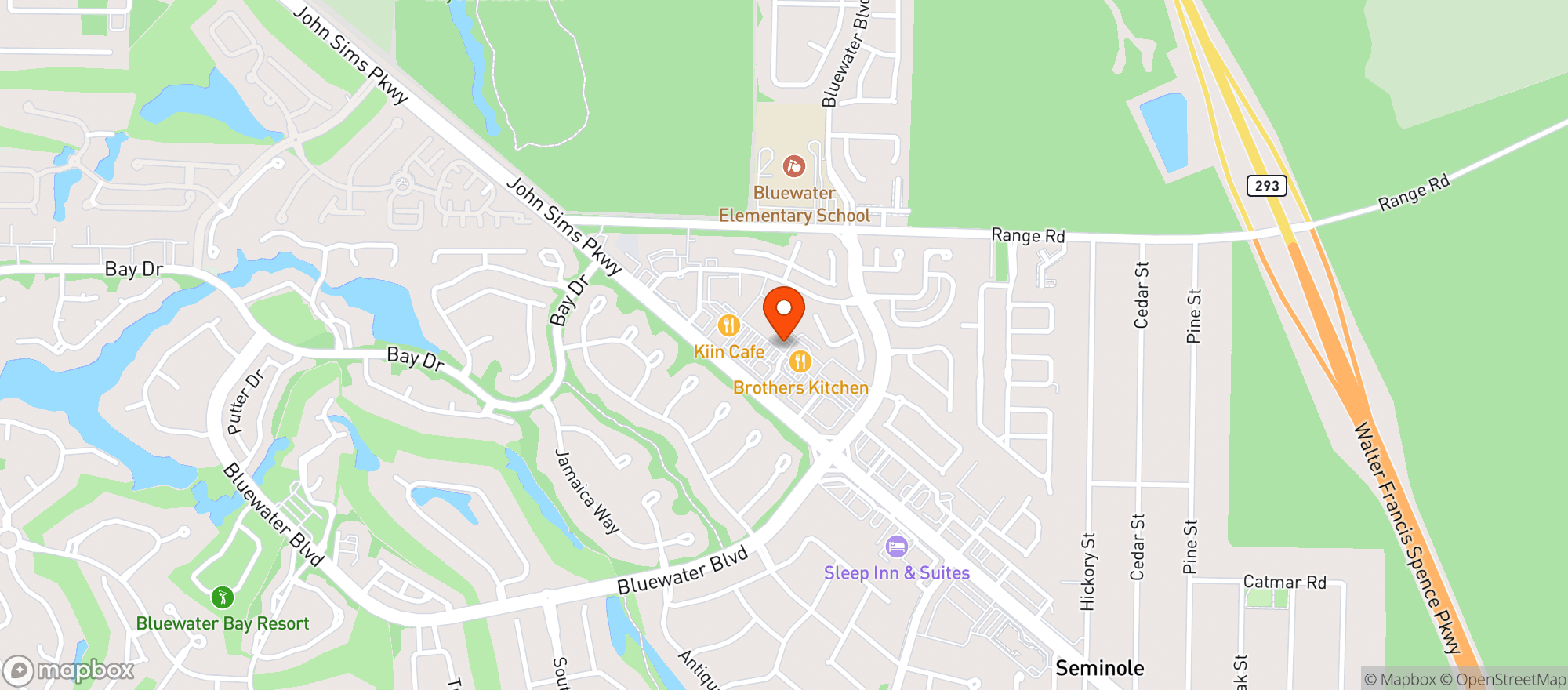 Map showing Cashs Discount Liquors