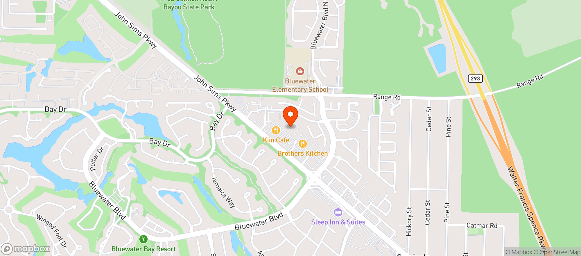 Map showing Winn Dixie - 0551