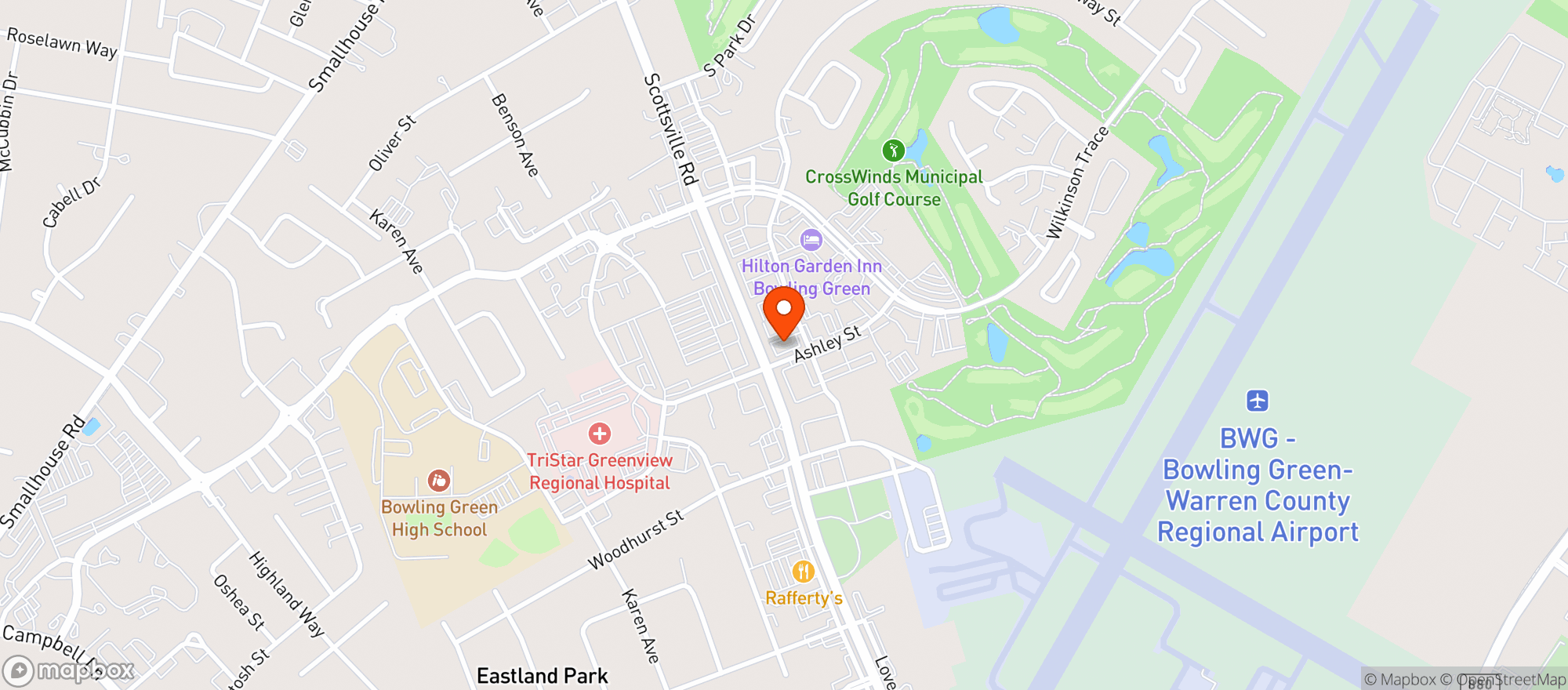 Map showing Double Dogs