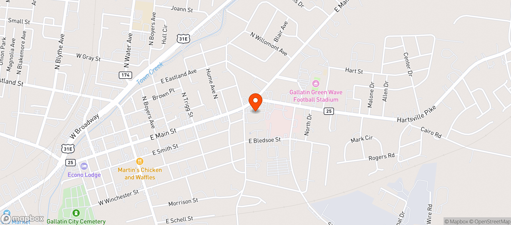 Map showing Food Lion
