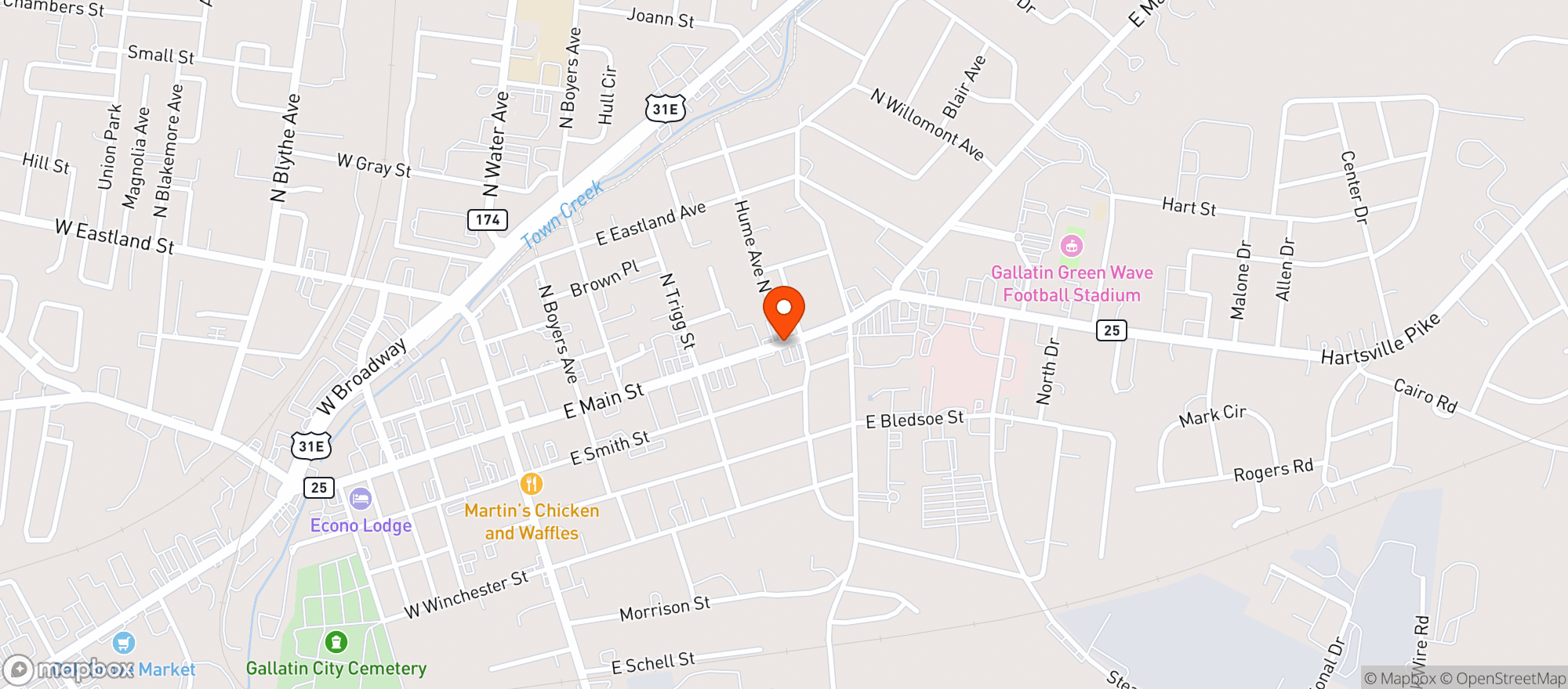 Map showing El Gallito