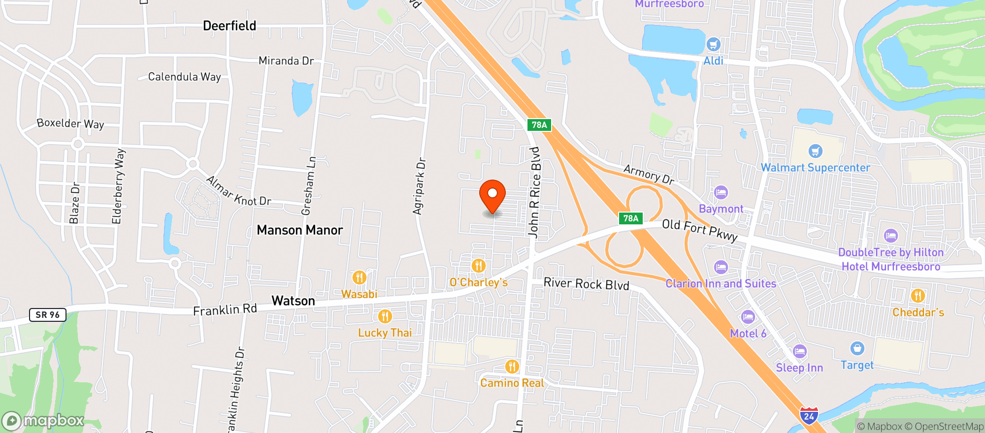 Map showing Sams Club #6501