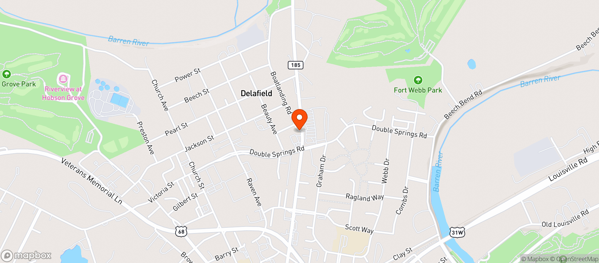 Map showing Kinnarneys Liquors