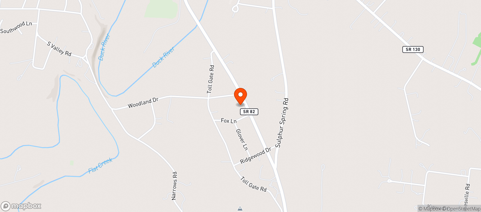 Map showing Moose Lodge