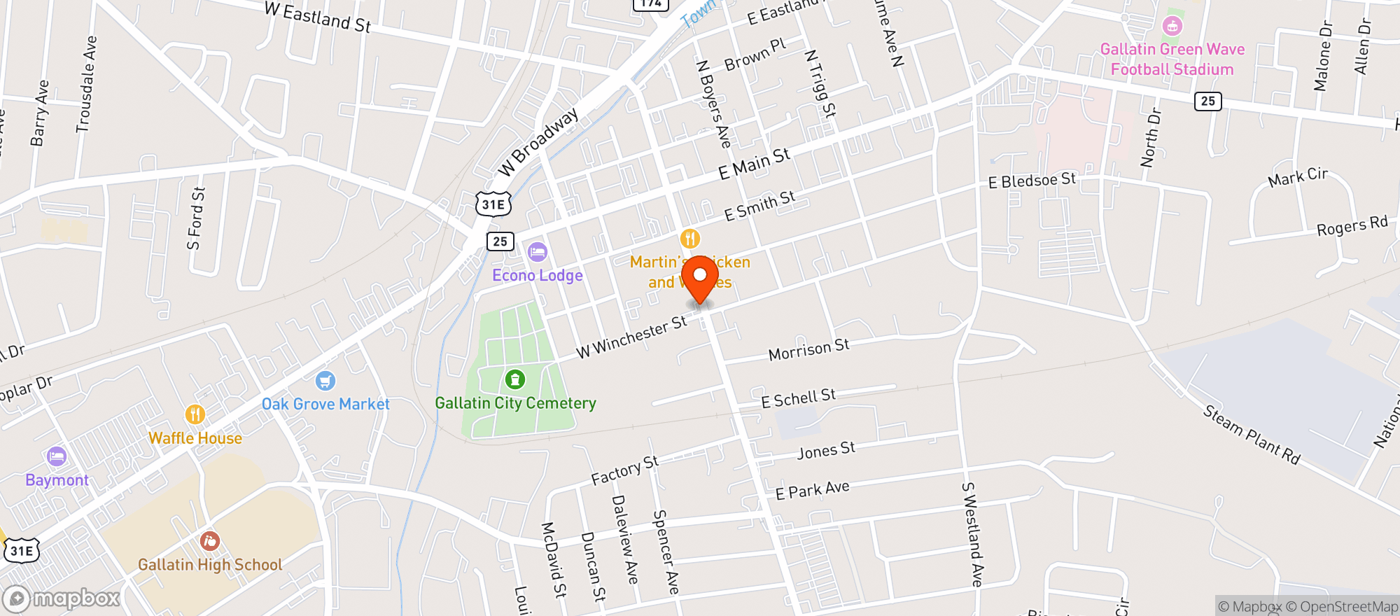 Map showing La Tienda Del Pueblo