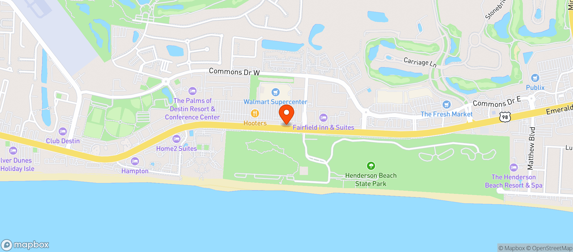 Map showing Walmart Supercenter