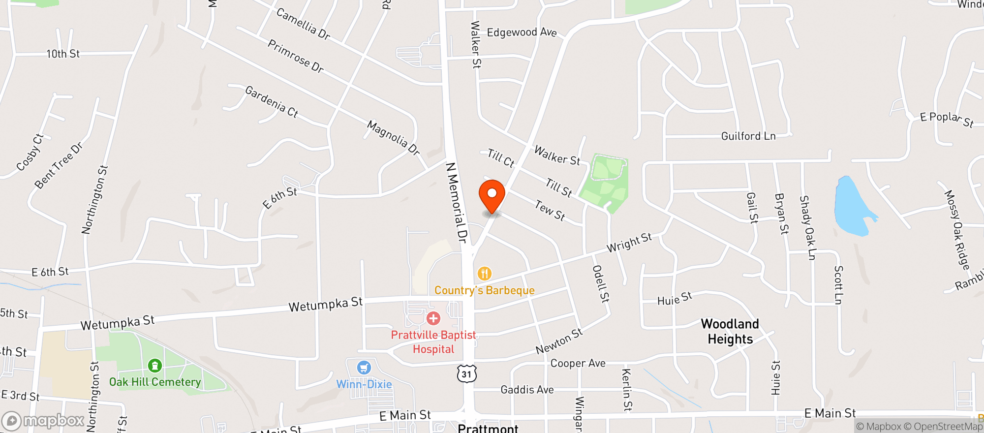 Map showing Quick Stop