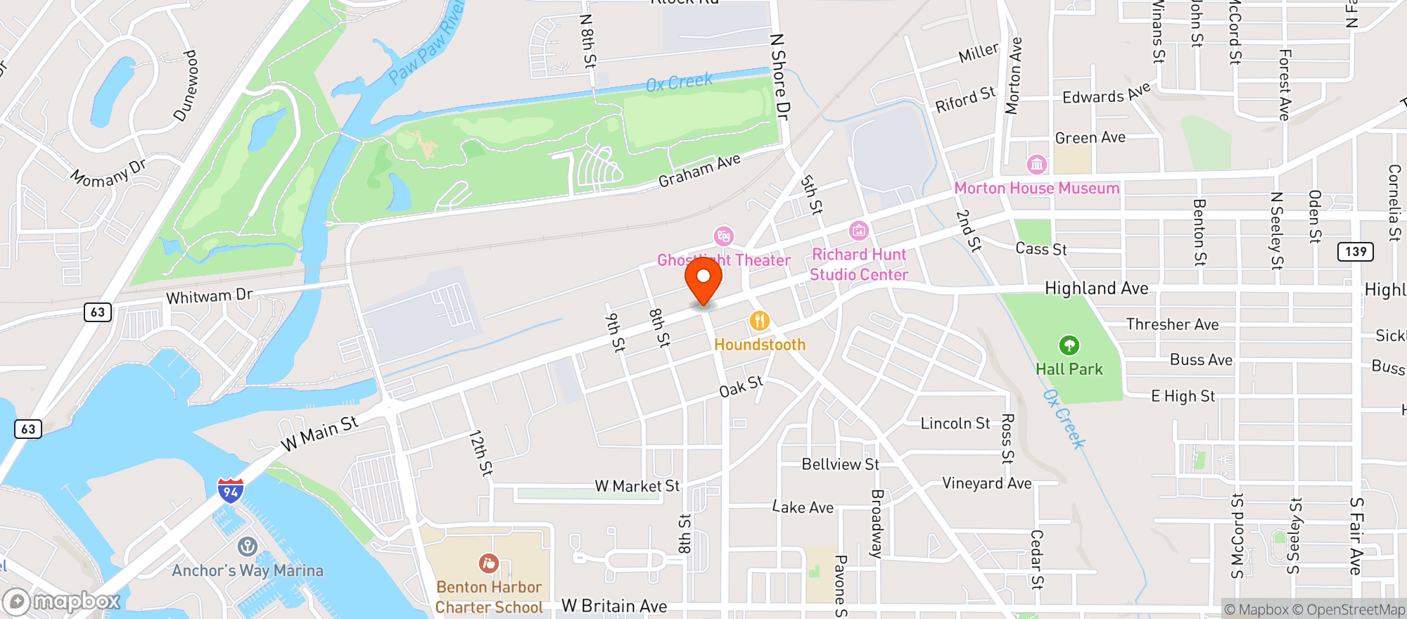 Map showing Nobody's Home