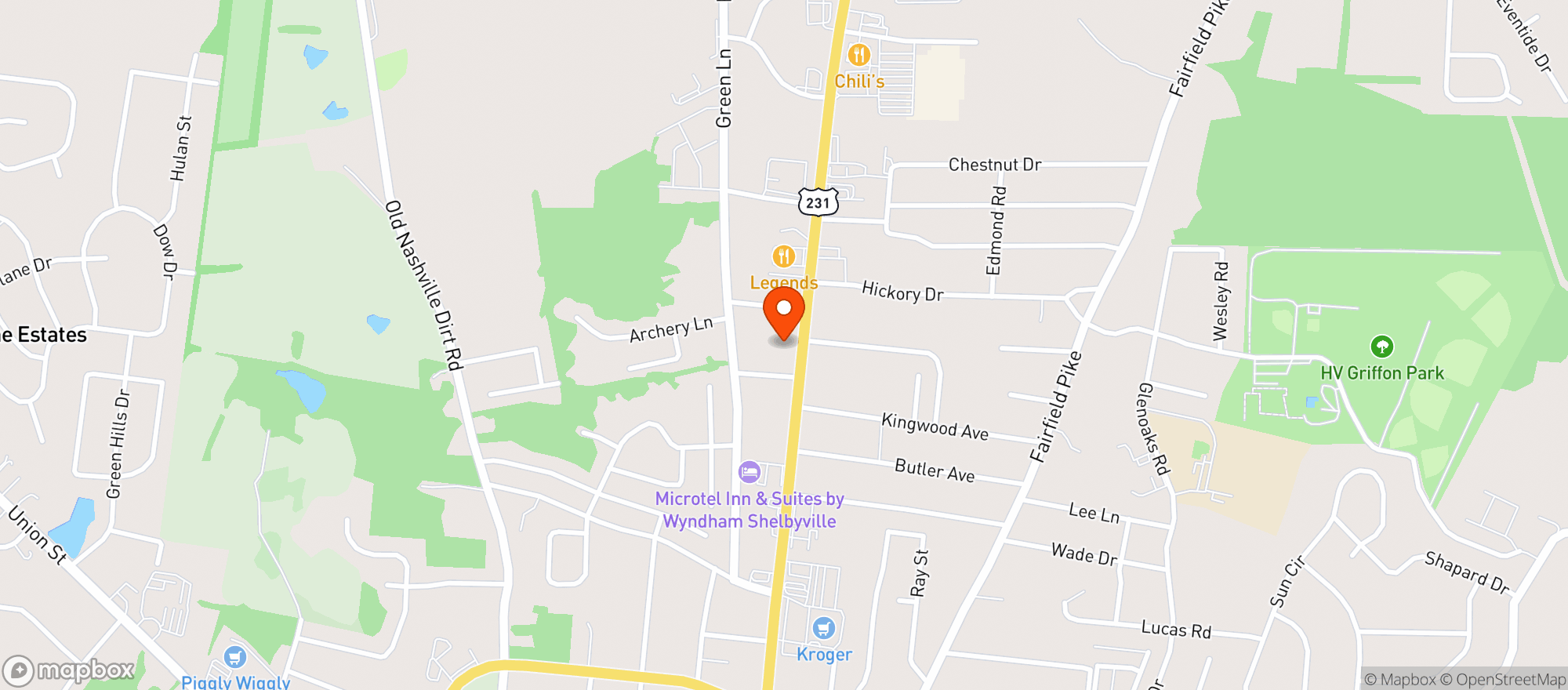 Map showing Celebration Liquors **Ftx**
