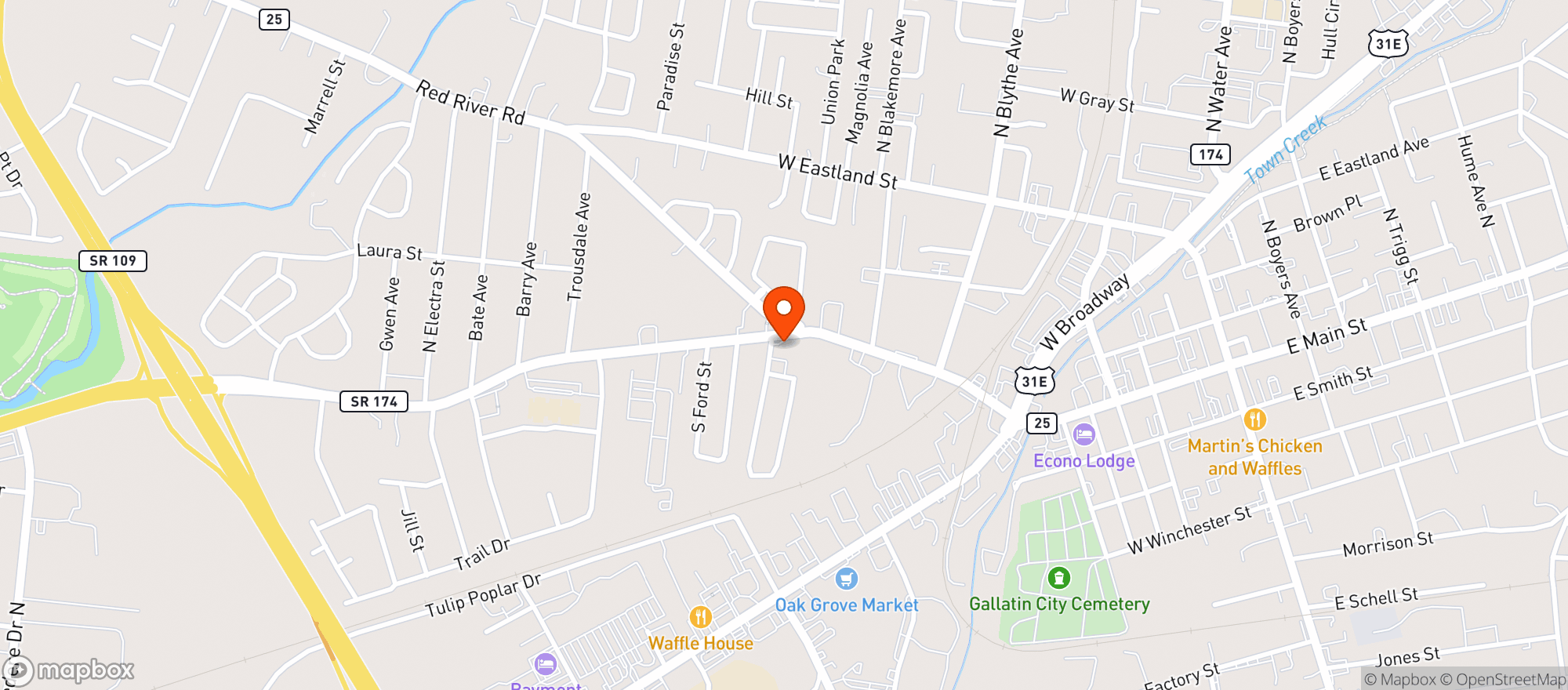 Map showing Shop & Fill Market