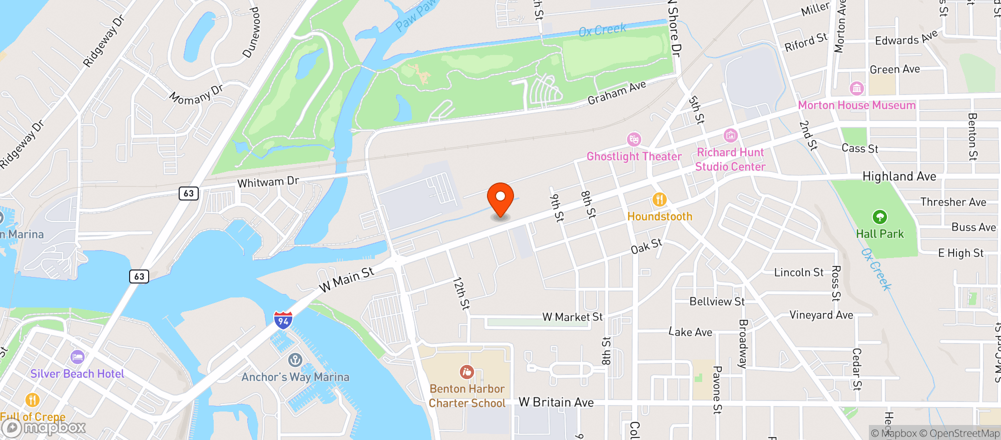 Map showing Happy Poochie Eatery