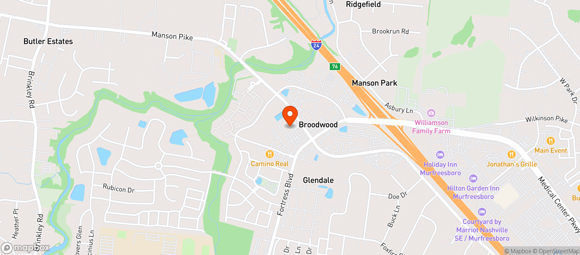 Map showing Walmart Neighborhood Market