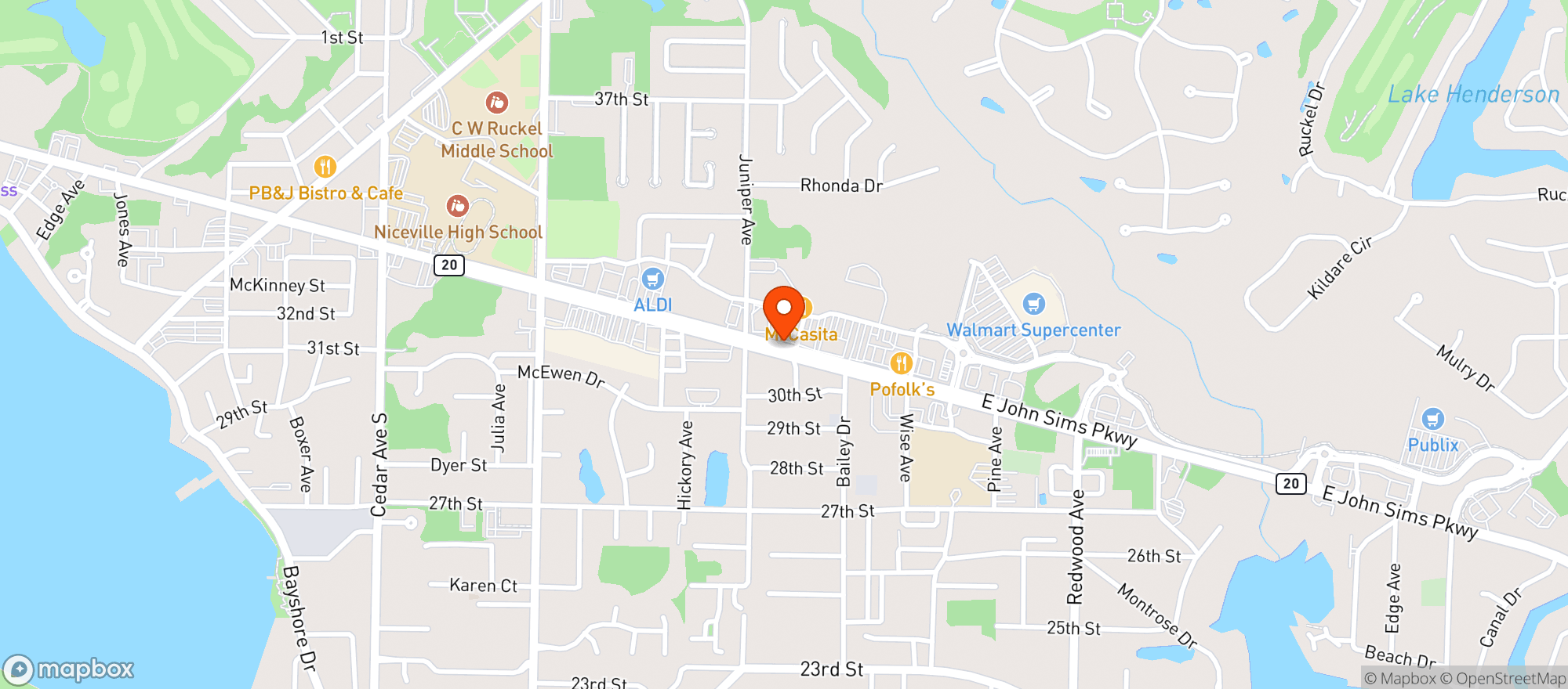 Map showing Gnc