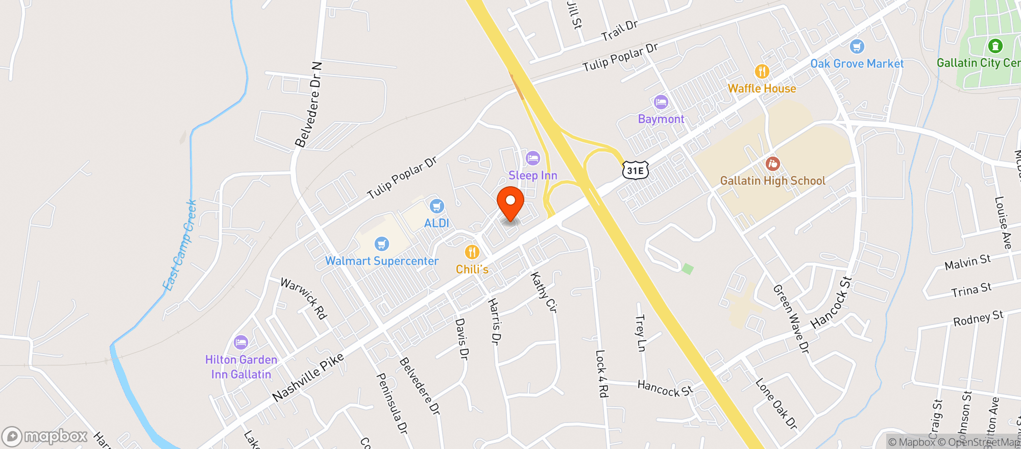 Map showing Logan's Roadhouse