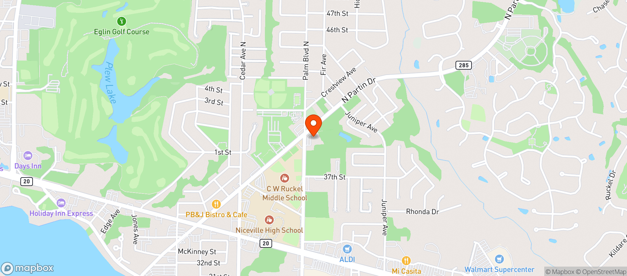 Map showing Cumberland Farms #900144