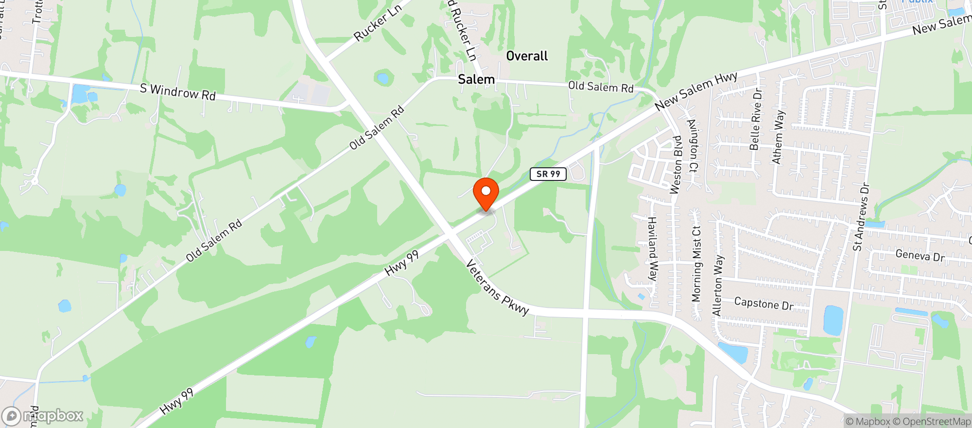 Map showing Super 9 Wine & Spirits