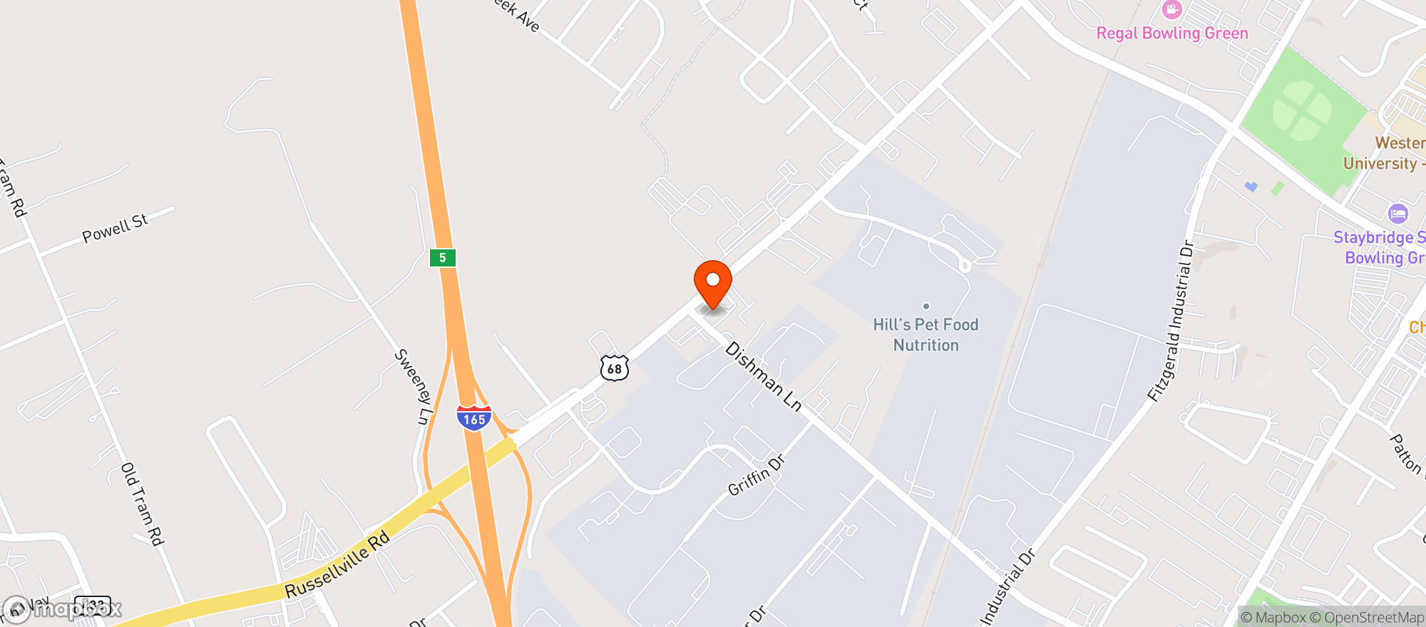 Map showing Parkway Liquor