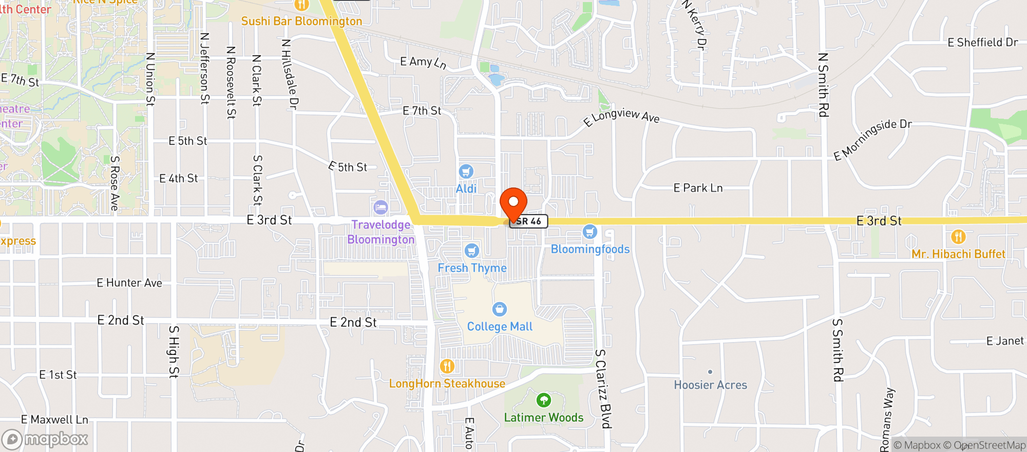 Map showing Gnc