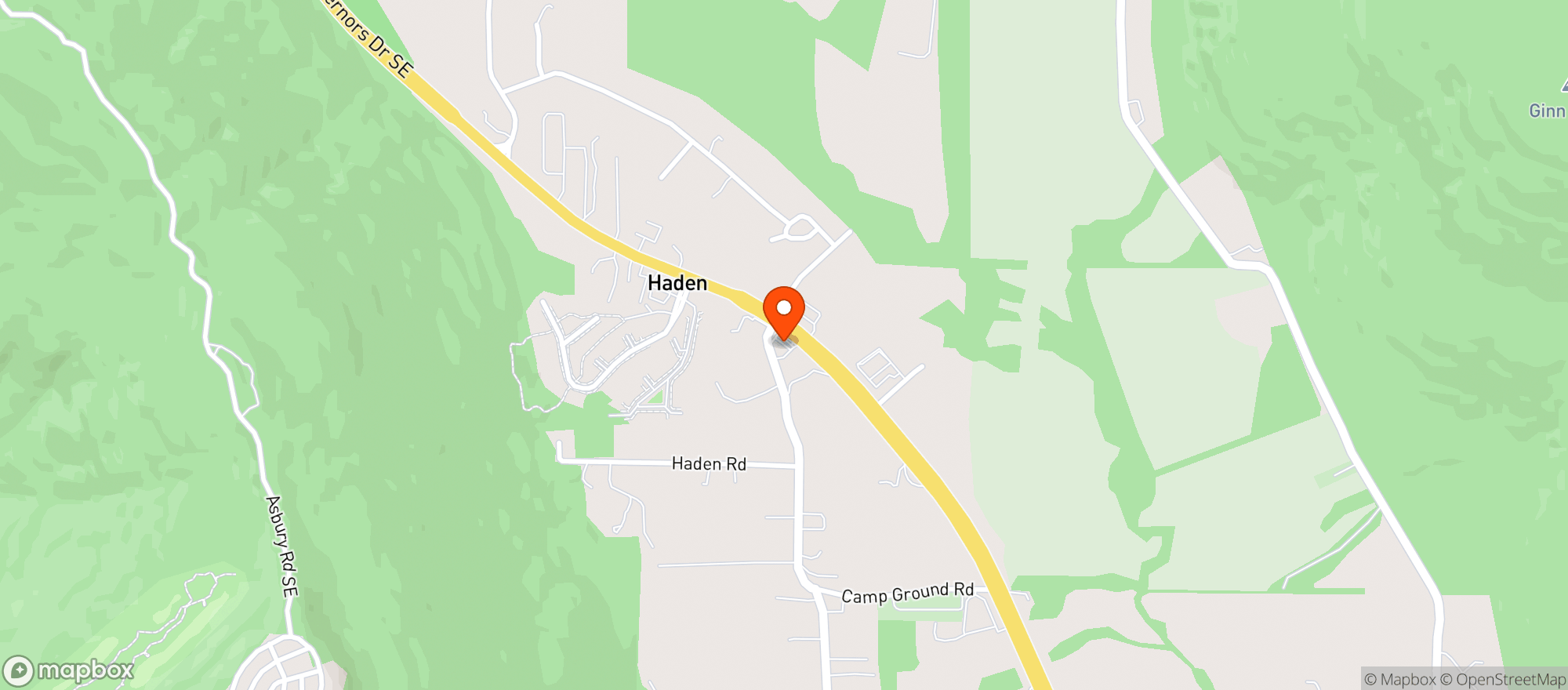 Map showing Marys Grocery