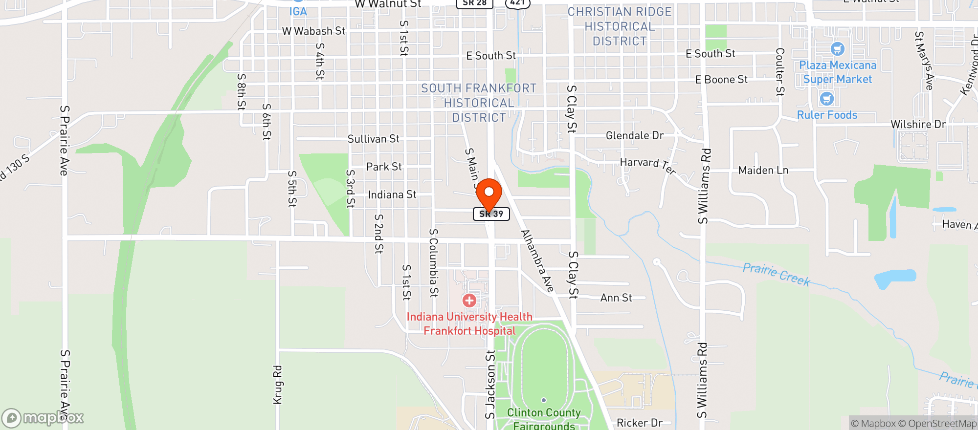 Map showing YE OLDE SPIRIT SHOPPE