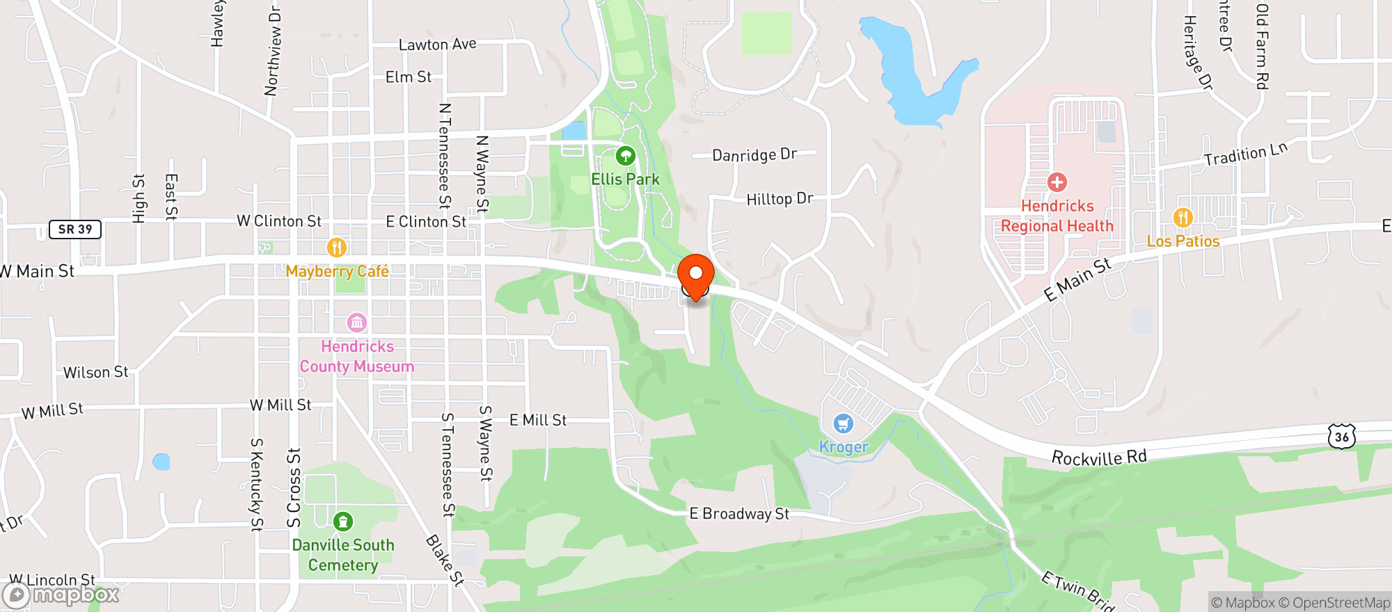 Map showing Liquor Shop Central Bill>Clsd