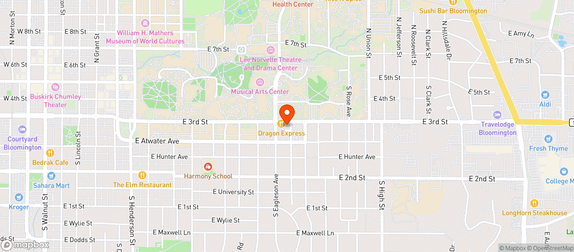 Map showing Mother Bears East