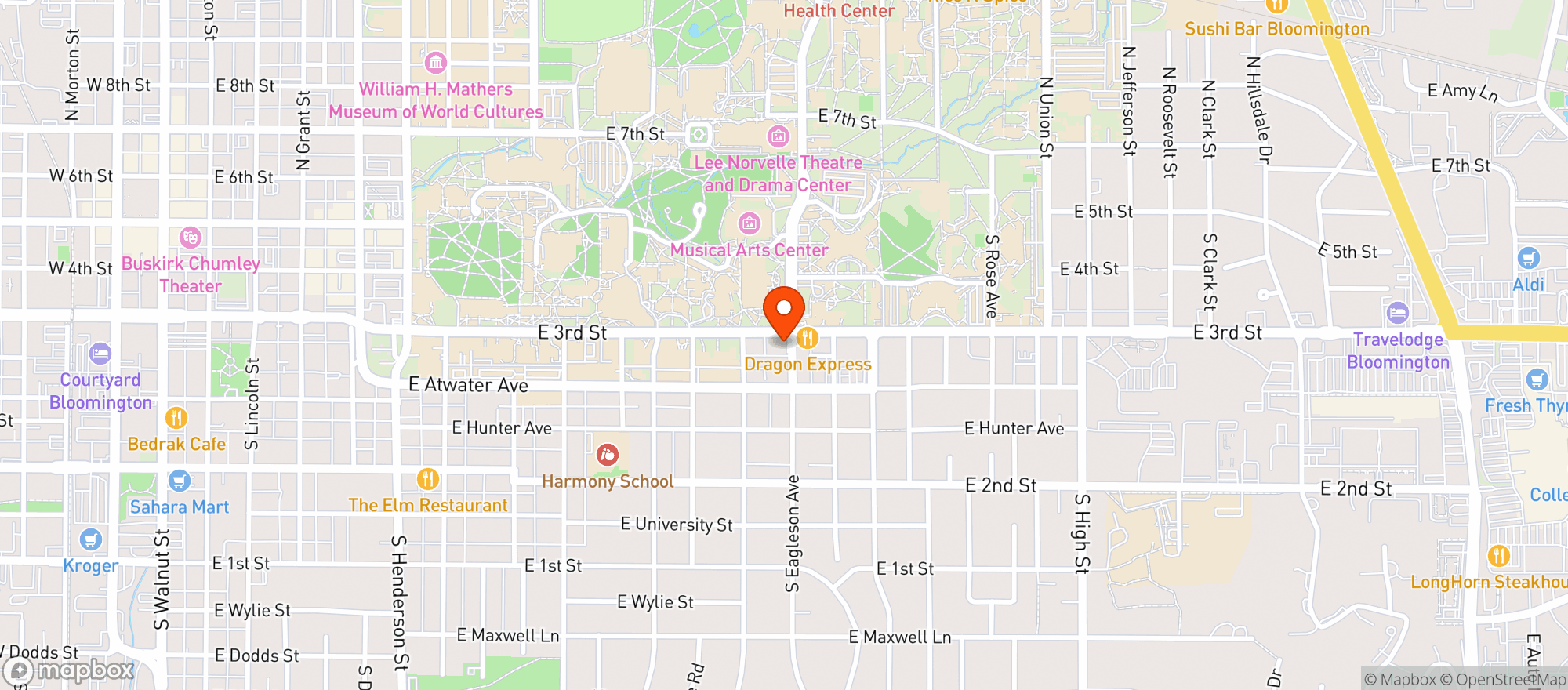 Map showing Bloom Pantry