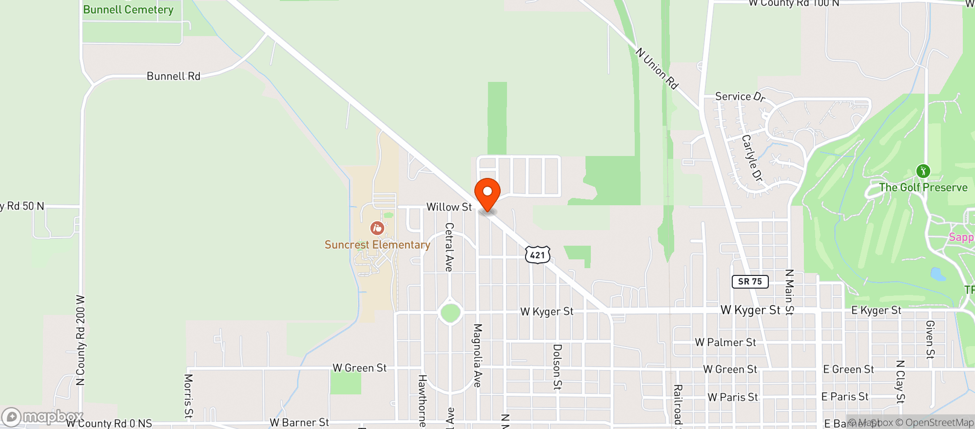 Map showing Little Gem Liquor Store
