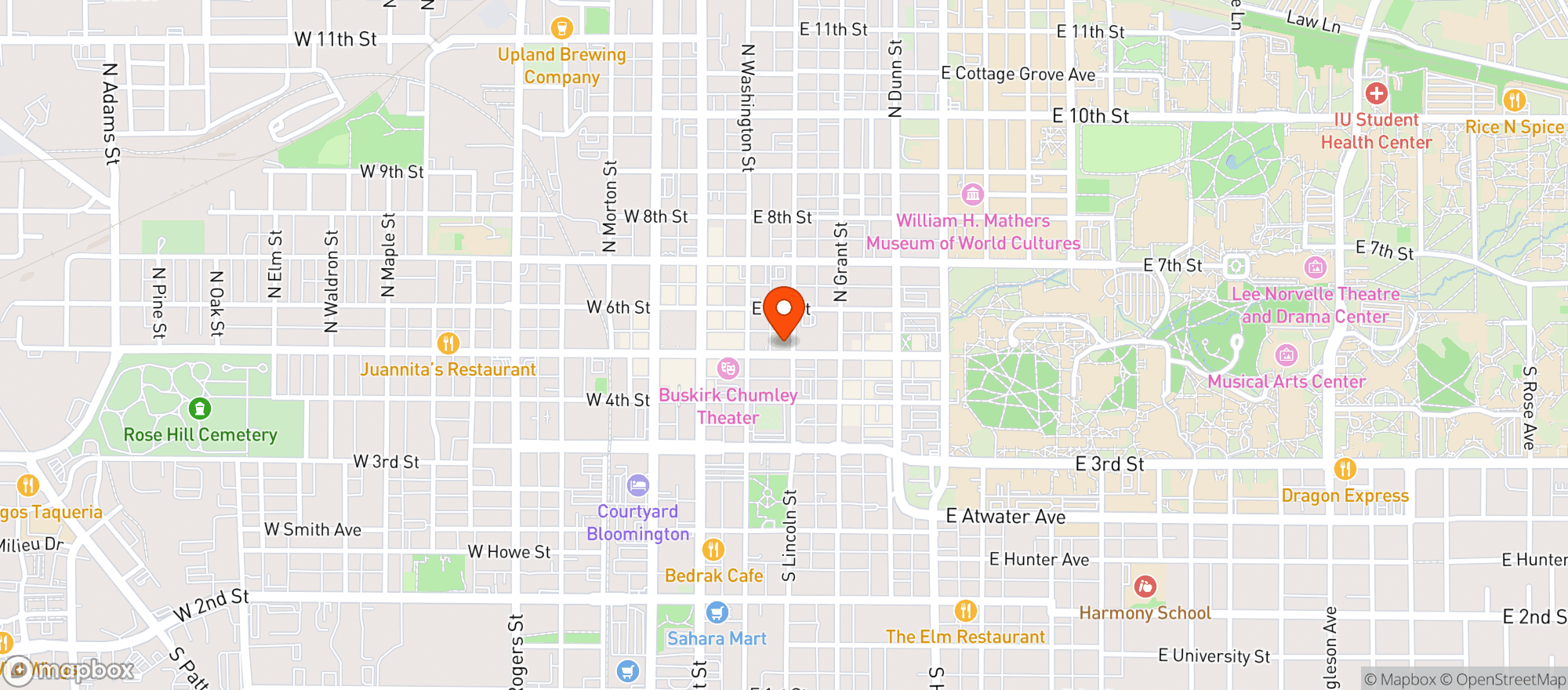 Map showing Fat Dans Deli