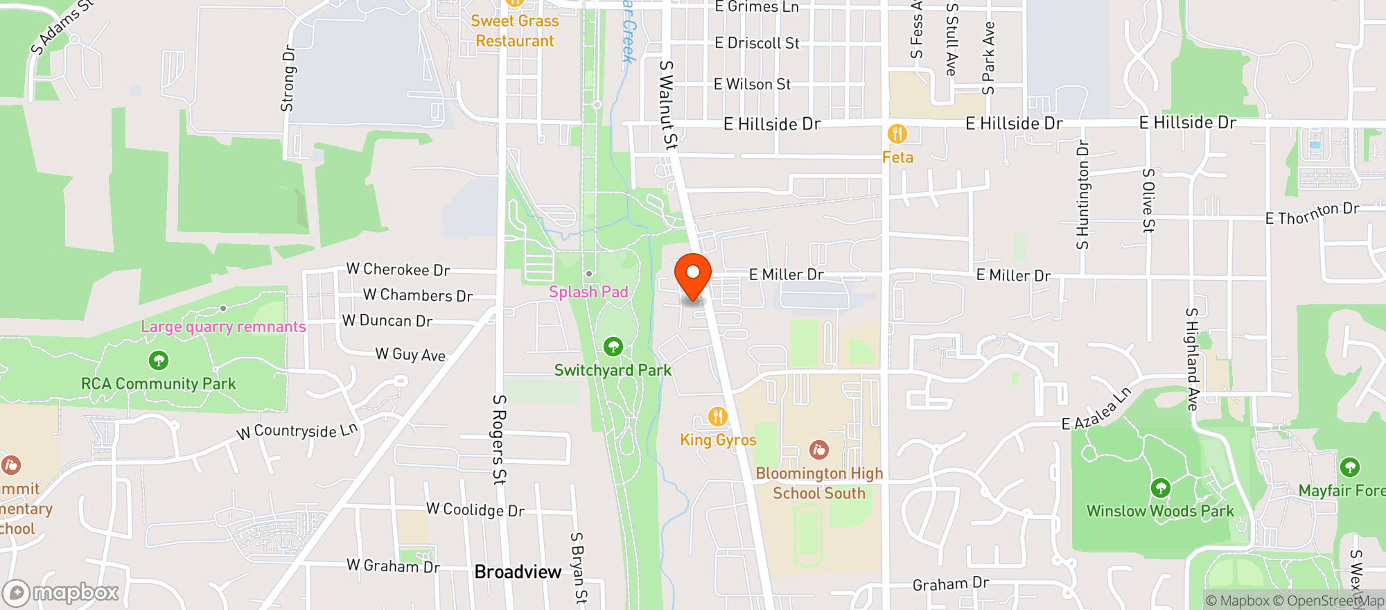 Map showing Big Red Liquors #0003