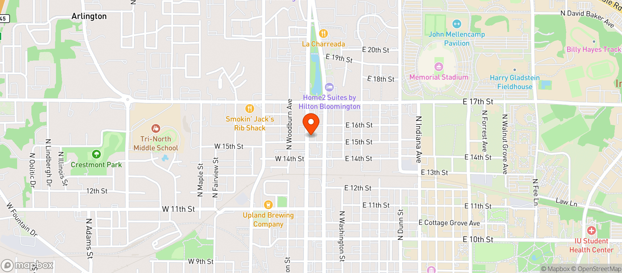 Map showing Big Red Liquors #0001