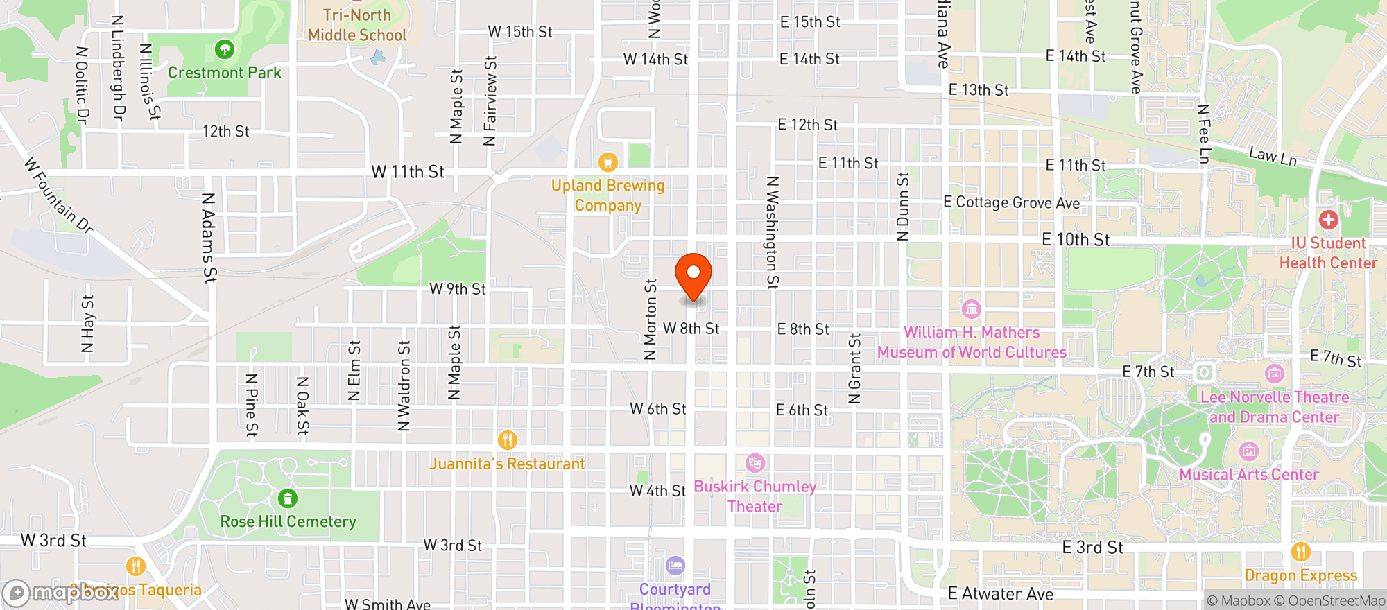 Map showing BIG RED LIQUORS