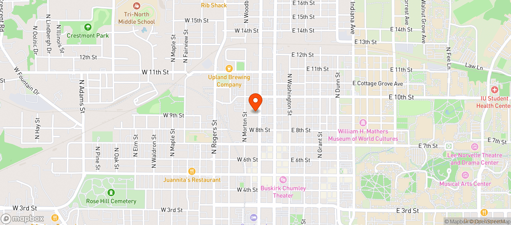 Map showing Springhill Suites By Marriott