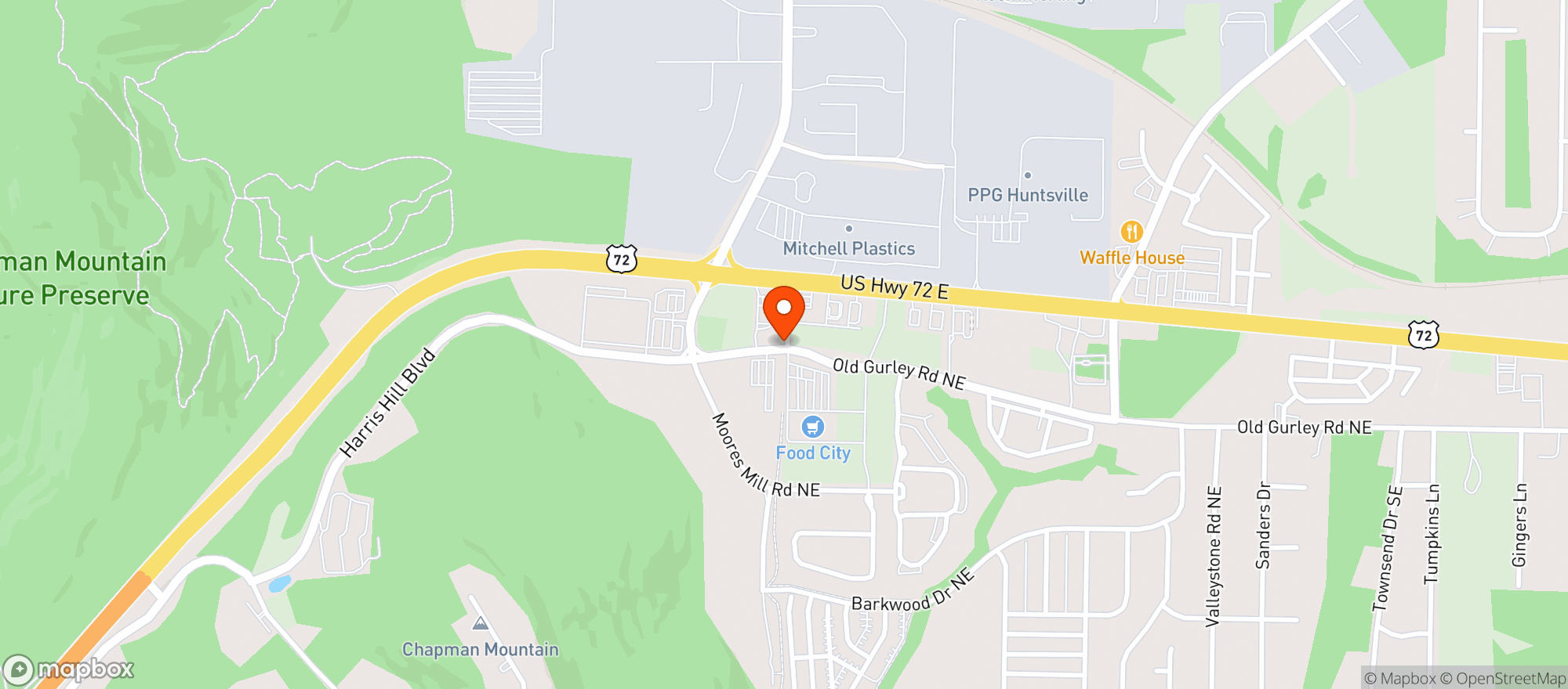 Map showing Food City K Vat #505