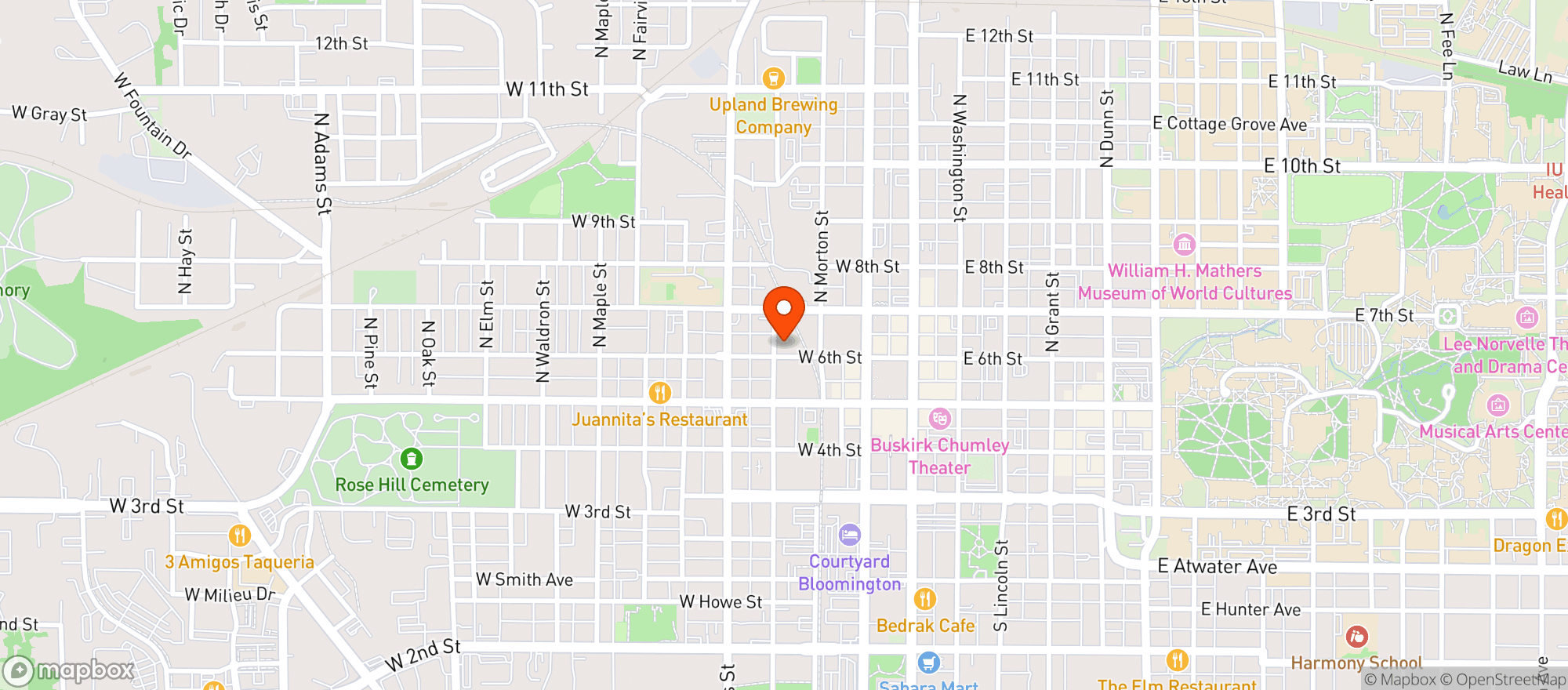 Map showing Bloomingfoods Market And Deli