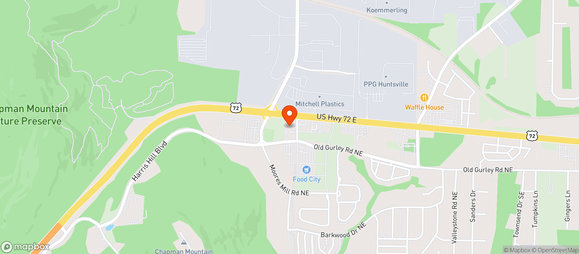 Map showing Circle K #2709300