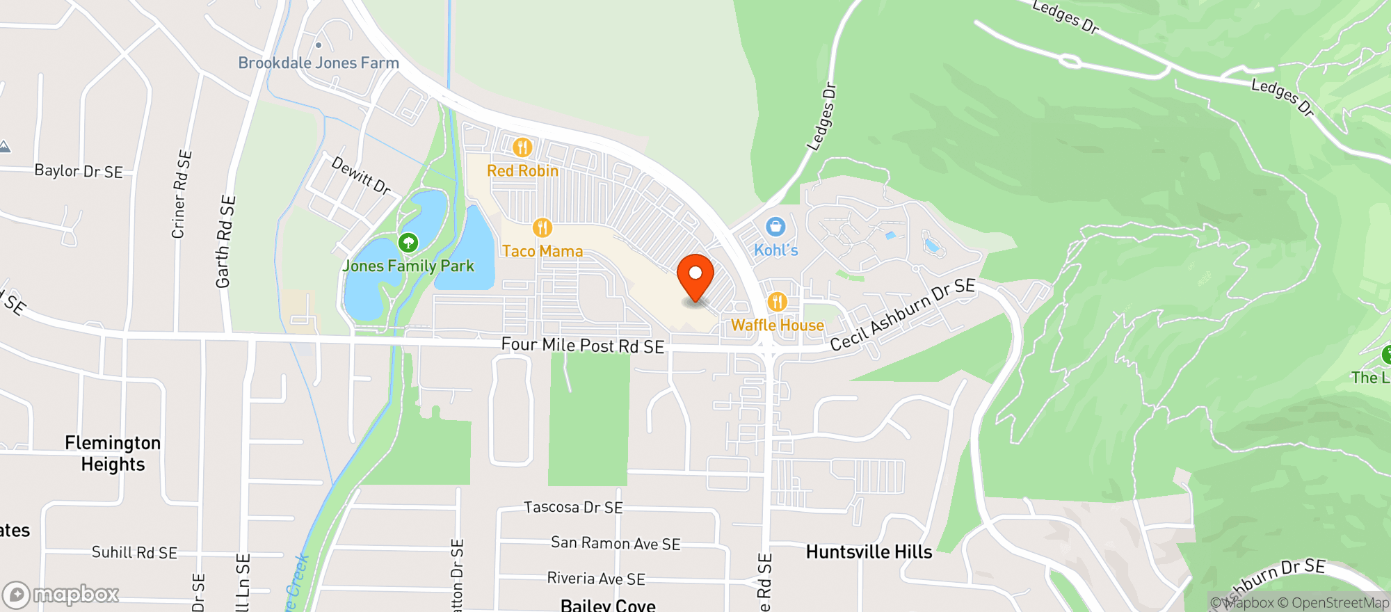 Map showing Gnc