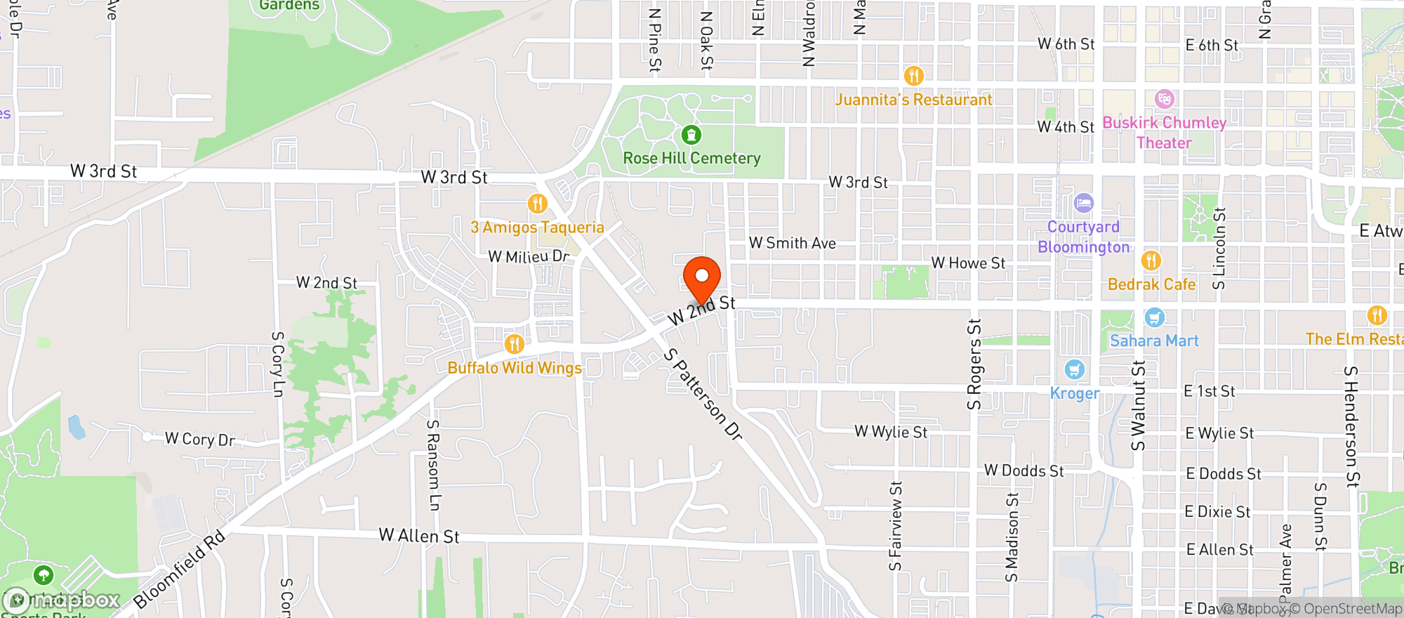 Map showing Big Red Liquors