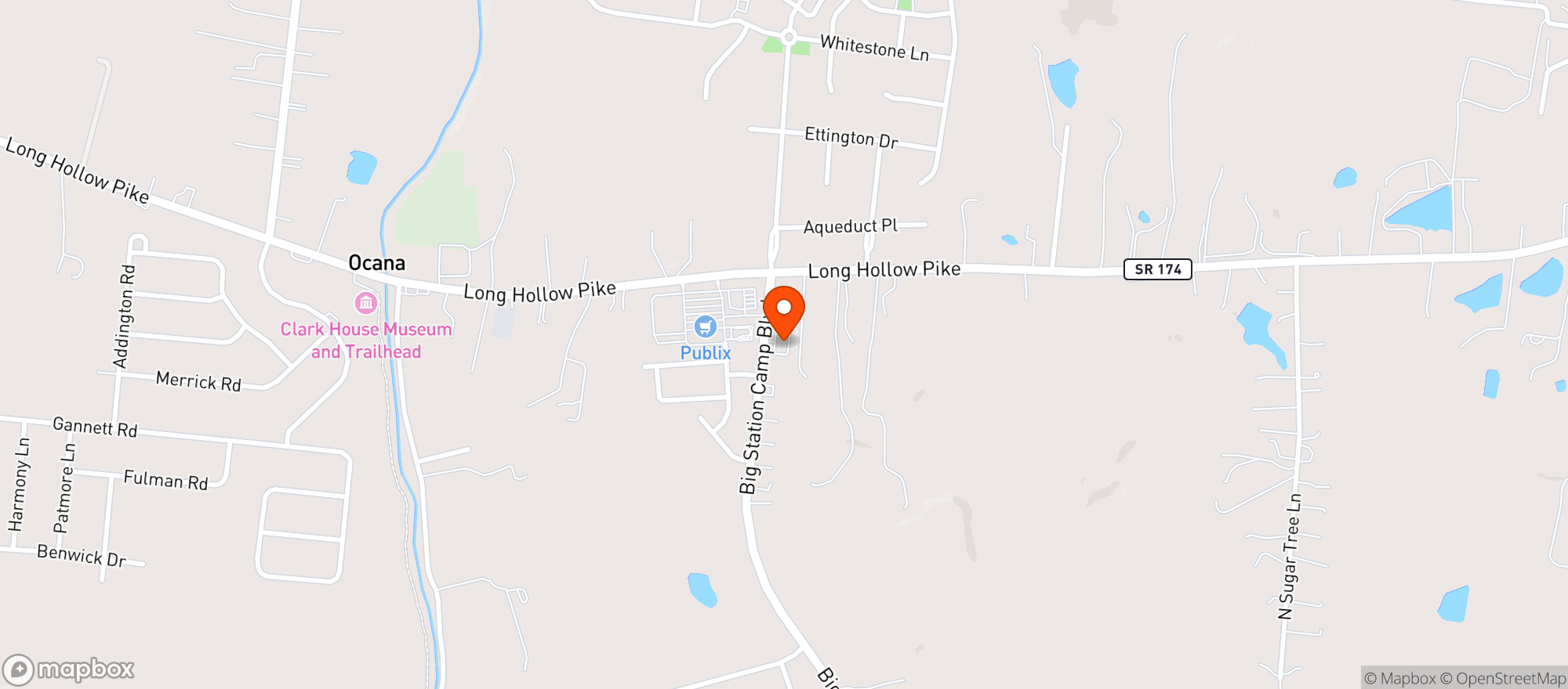 Map showing Station Camp Liquor & Wine