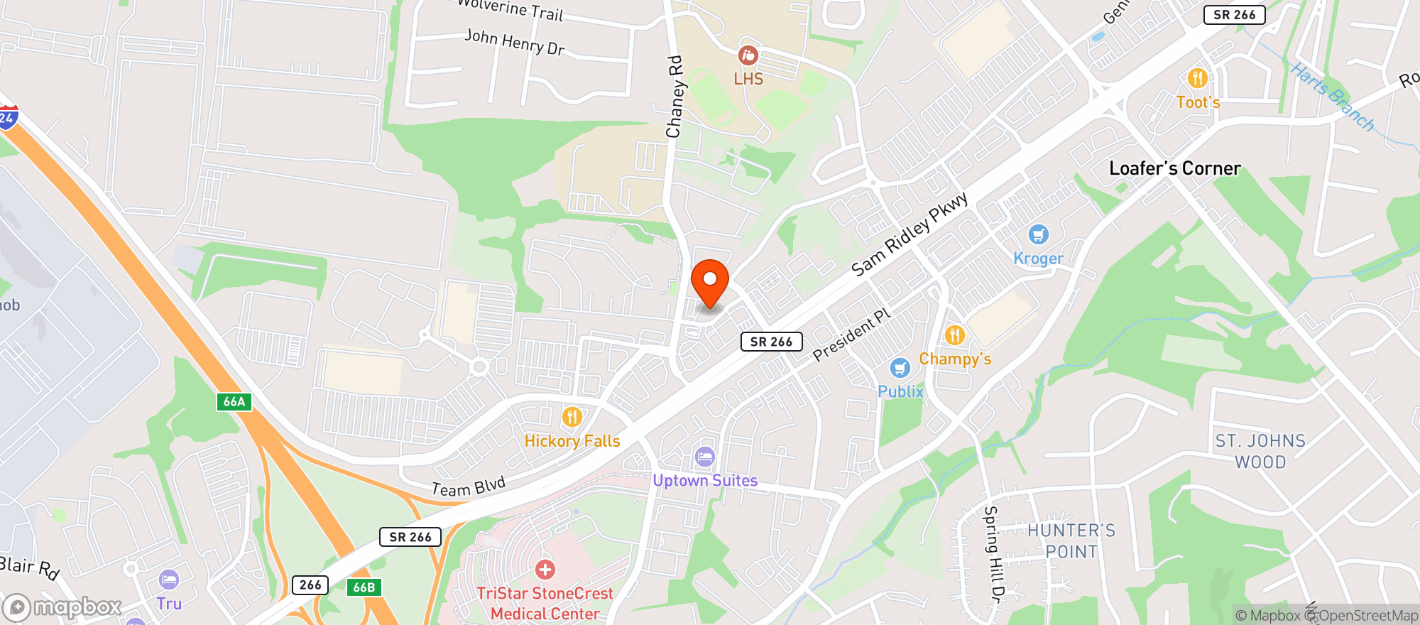 Map showing Junction Liquors