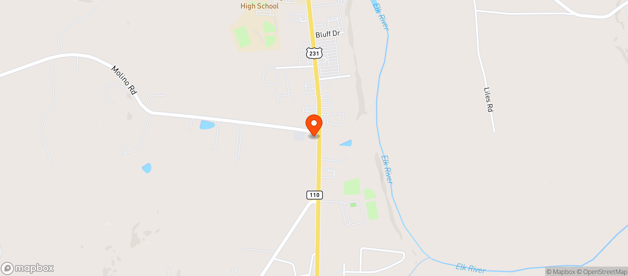 Map showing Strong Brothers Liquor