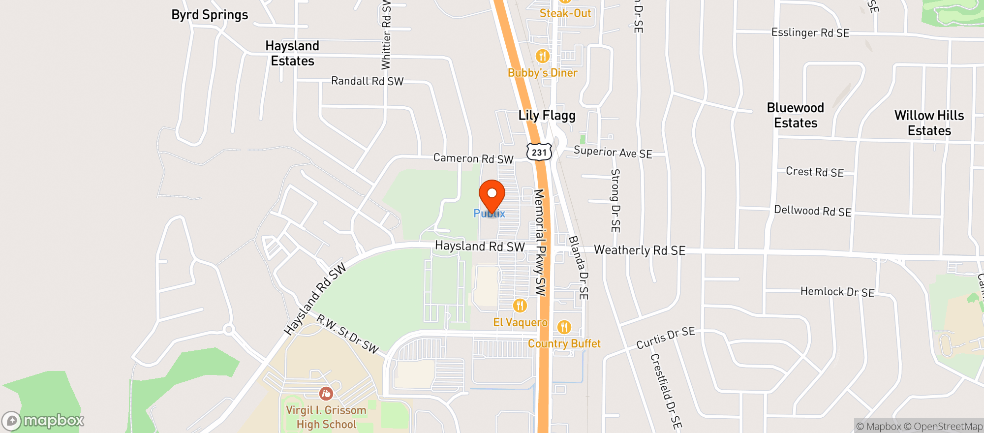 Map showing Rock N Roll Sushi