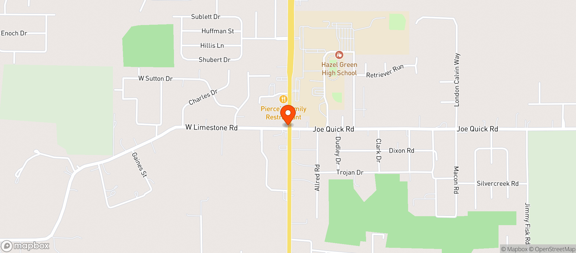 Map showing Walmart Supercenter