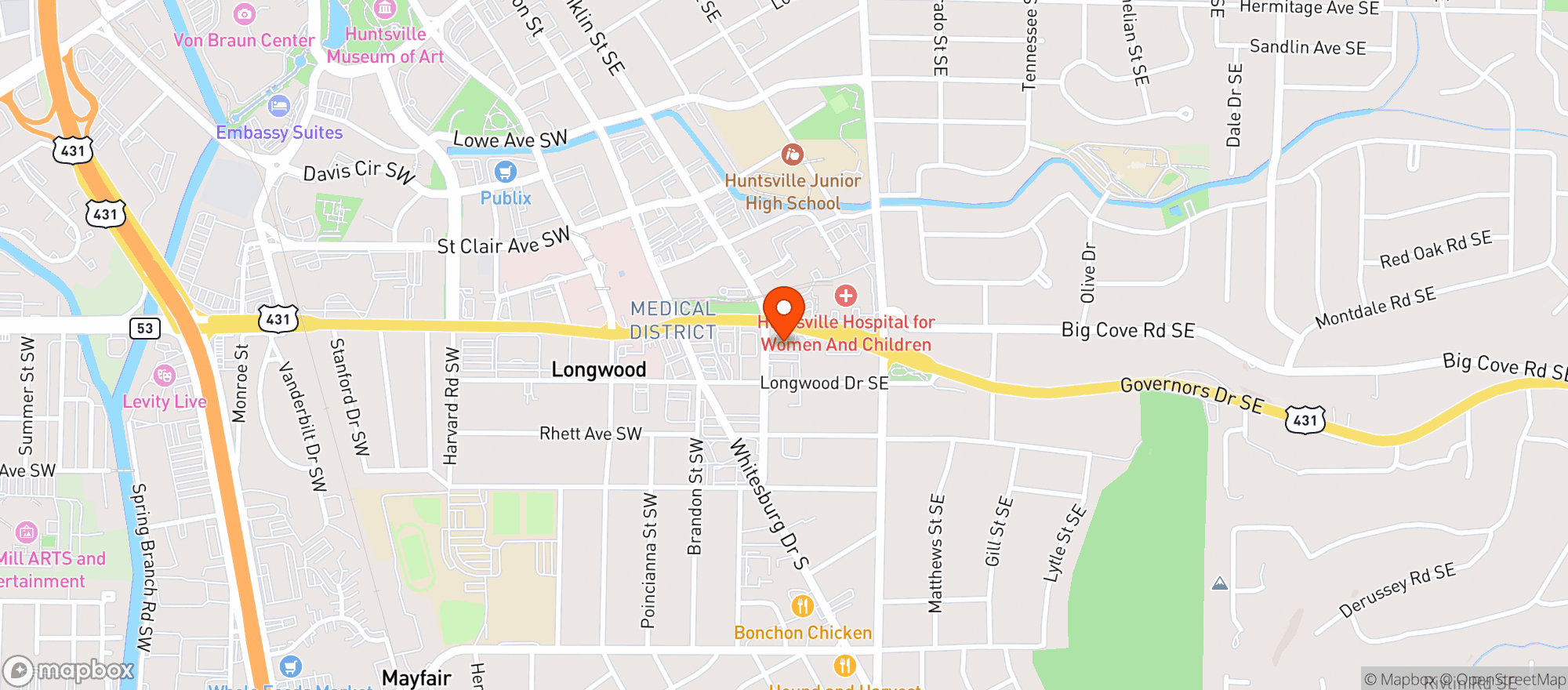 Map showing Exxon