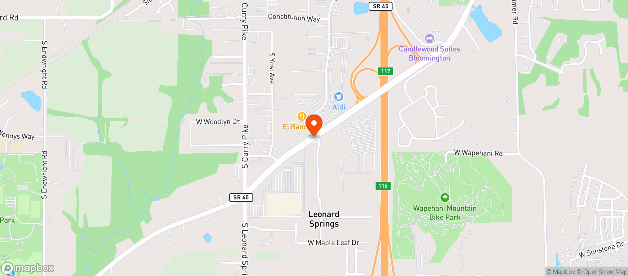 Map showing Walmart Supercenter